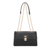 Charmaine Chained Crossbody Bag - Black