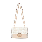 Alexa Chained Crossbody Bag - Beige