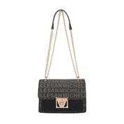 Alexa Chained Crossbody Bag - Black