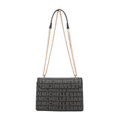 Alexa Chained Crossbody Bag - Black