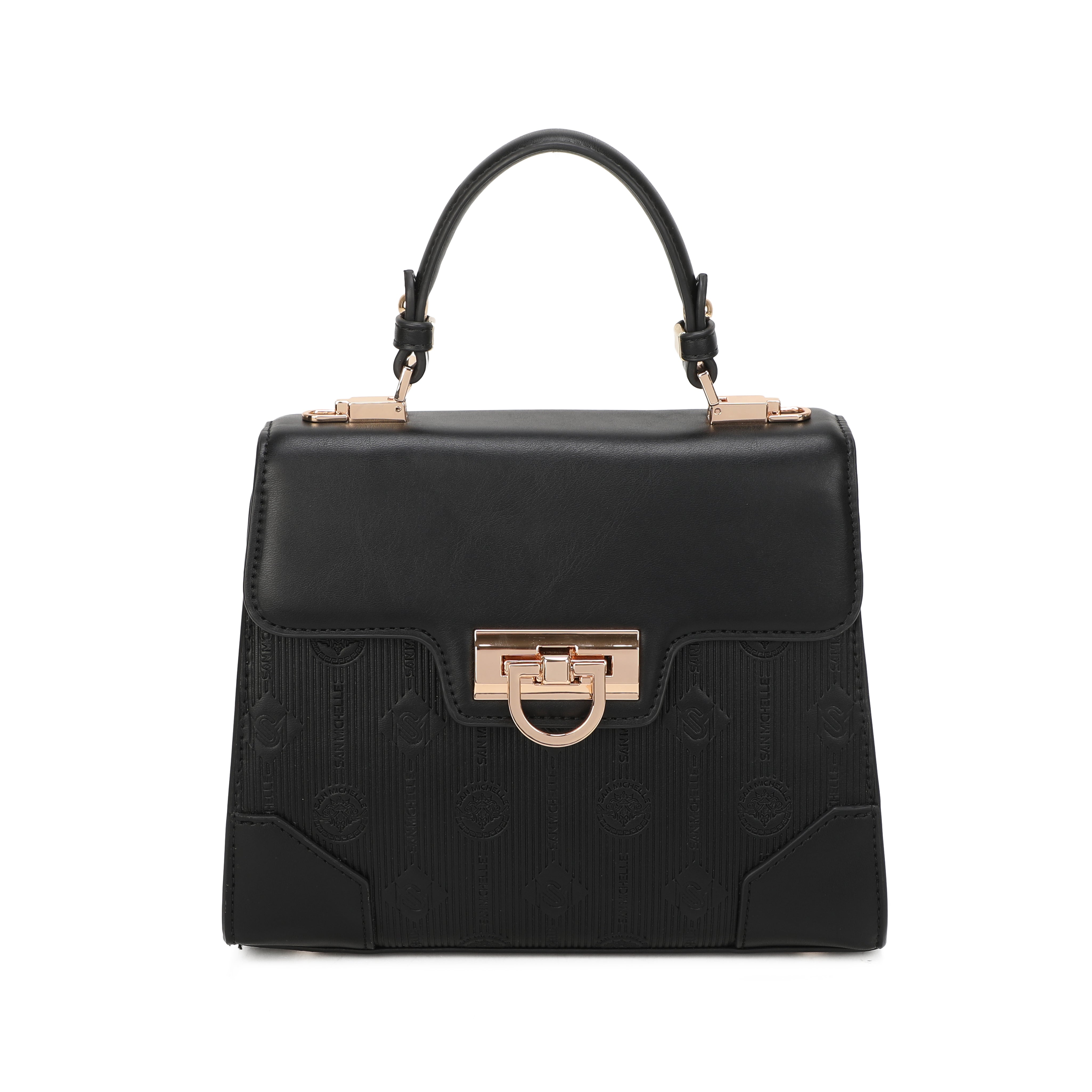 Anne Top Handle Bag - Black