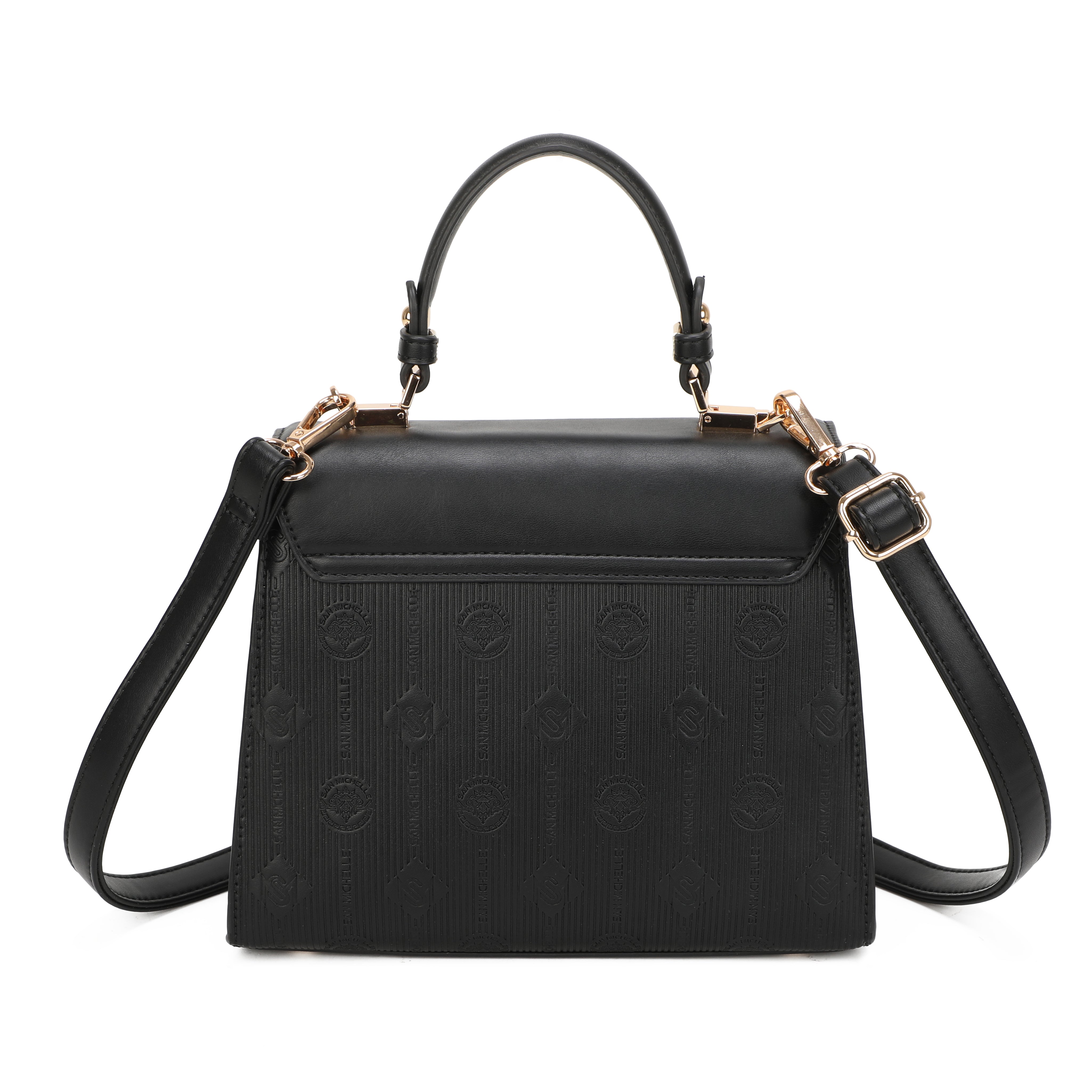 Anne Top Handle Bag - Black