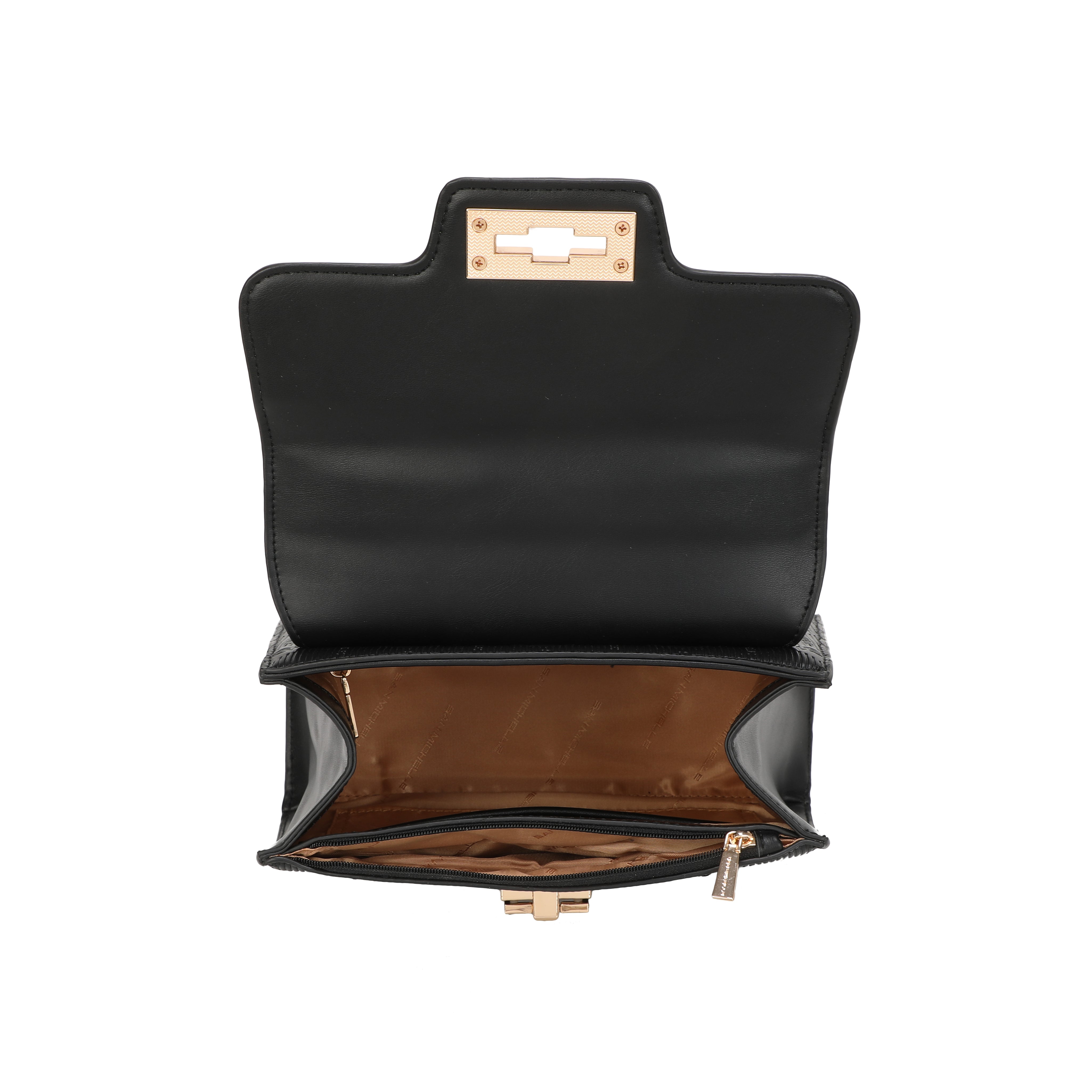 Anne Top Handle Bag - Black