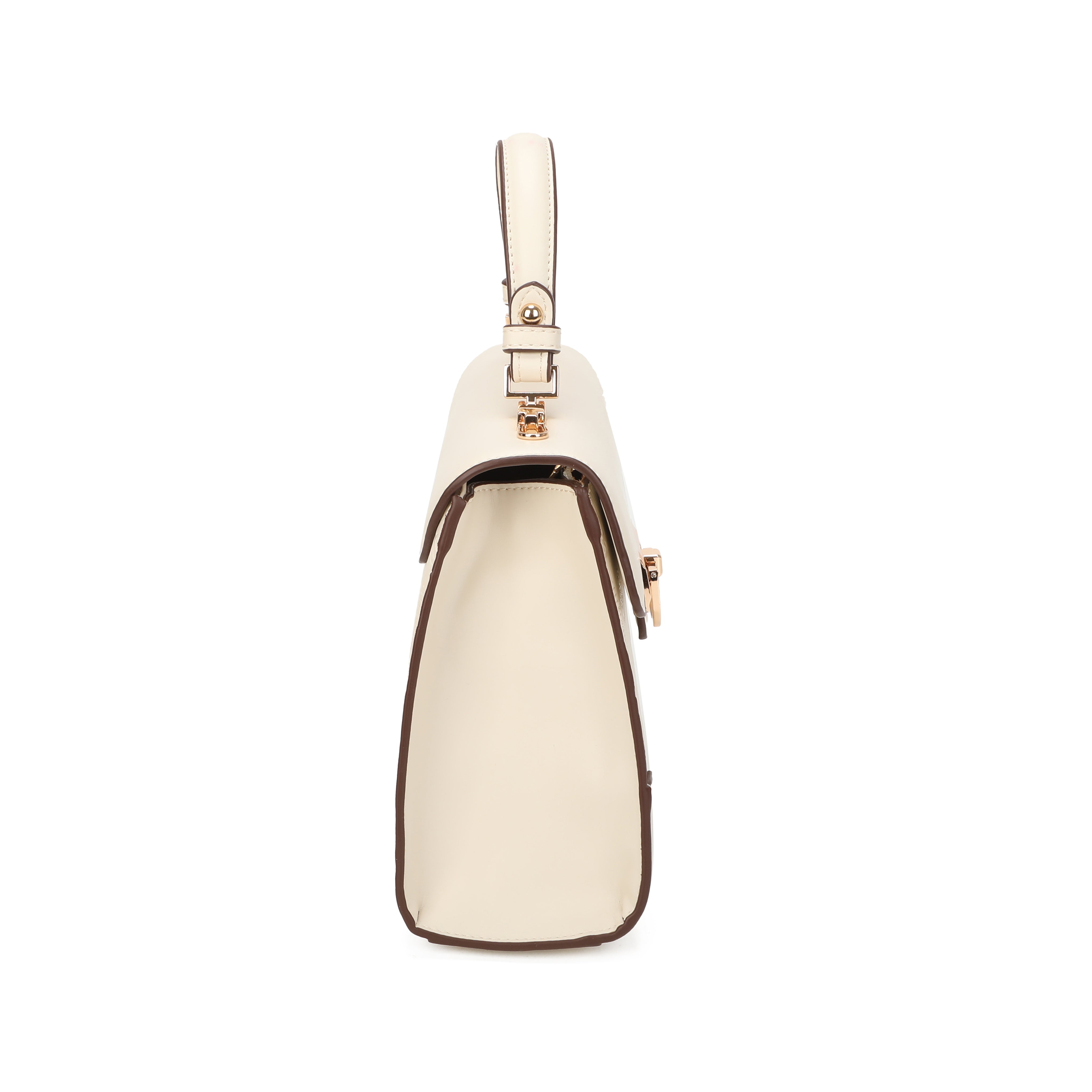 Anne Top Handle Bag - Beige