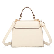 Anne Top Handle Bag - Beige