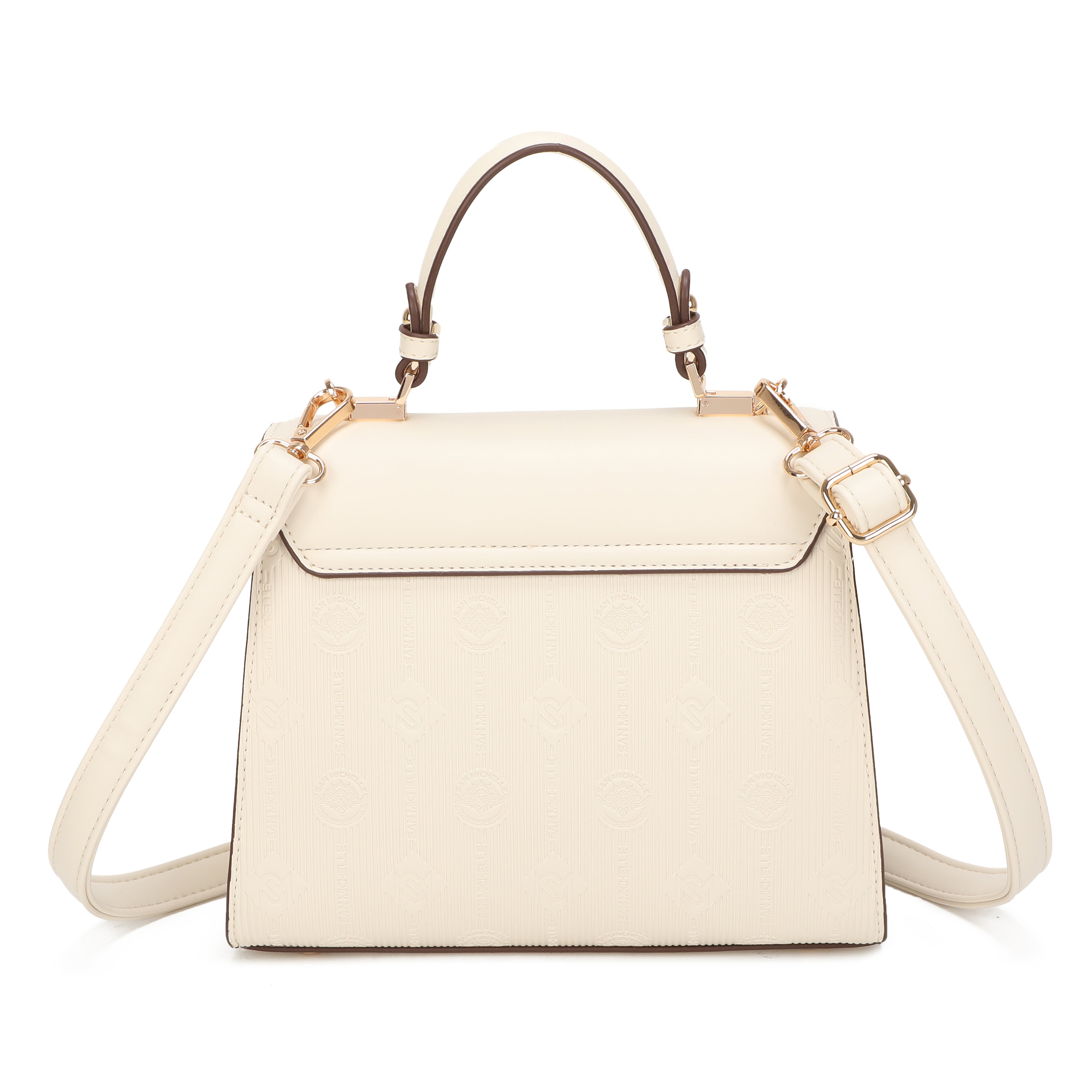 Anne Top Handle Bag - Beige