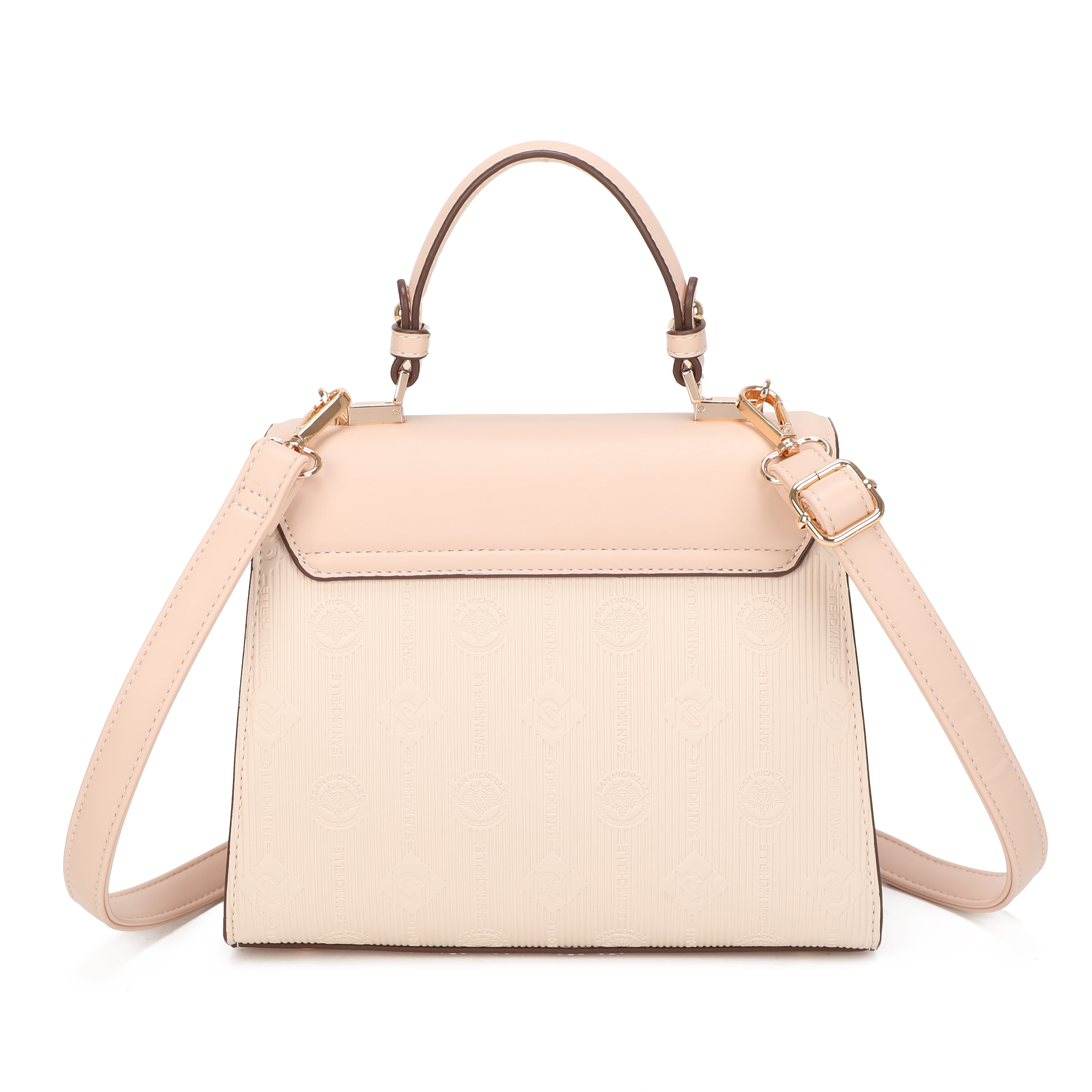 Anne Top Handle Bag - Light Pink (Two Tone)