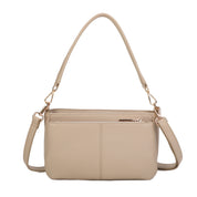 Jolene Leather Crossbody Bag - Taupe