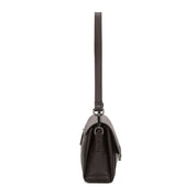 Coco Leather Crossbody Bag - Coffee