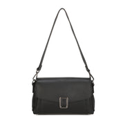 Coco Leather Crossbody Bag - Black