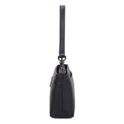 Cynthia Leather Crossbody Bag - Black