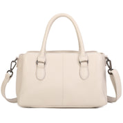 Bella Leather Day Bag - Beige