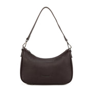 Elise Leather Shoulder Bag - Coffee