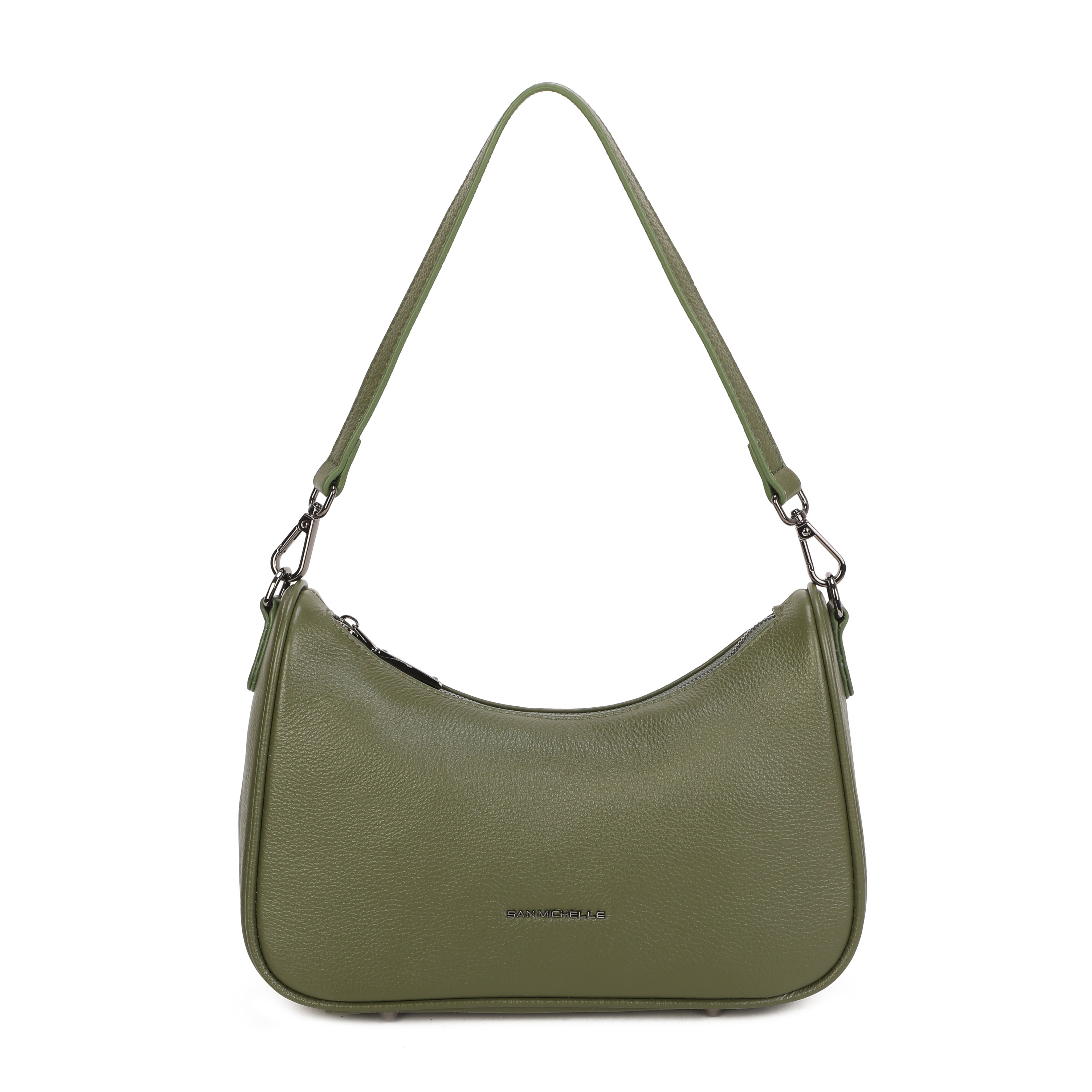 Elise Leather Shoulder Bag - Green