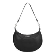 Laura Leather Crossbody Bag - Black