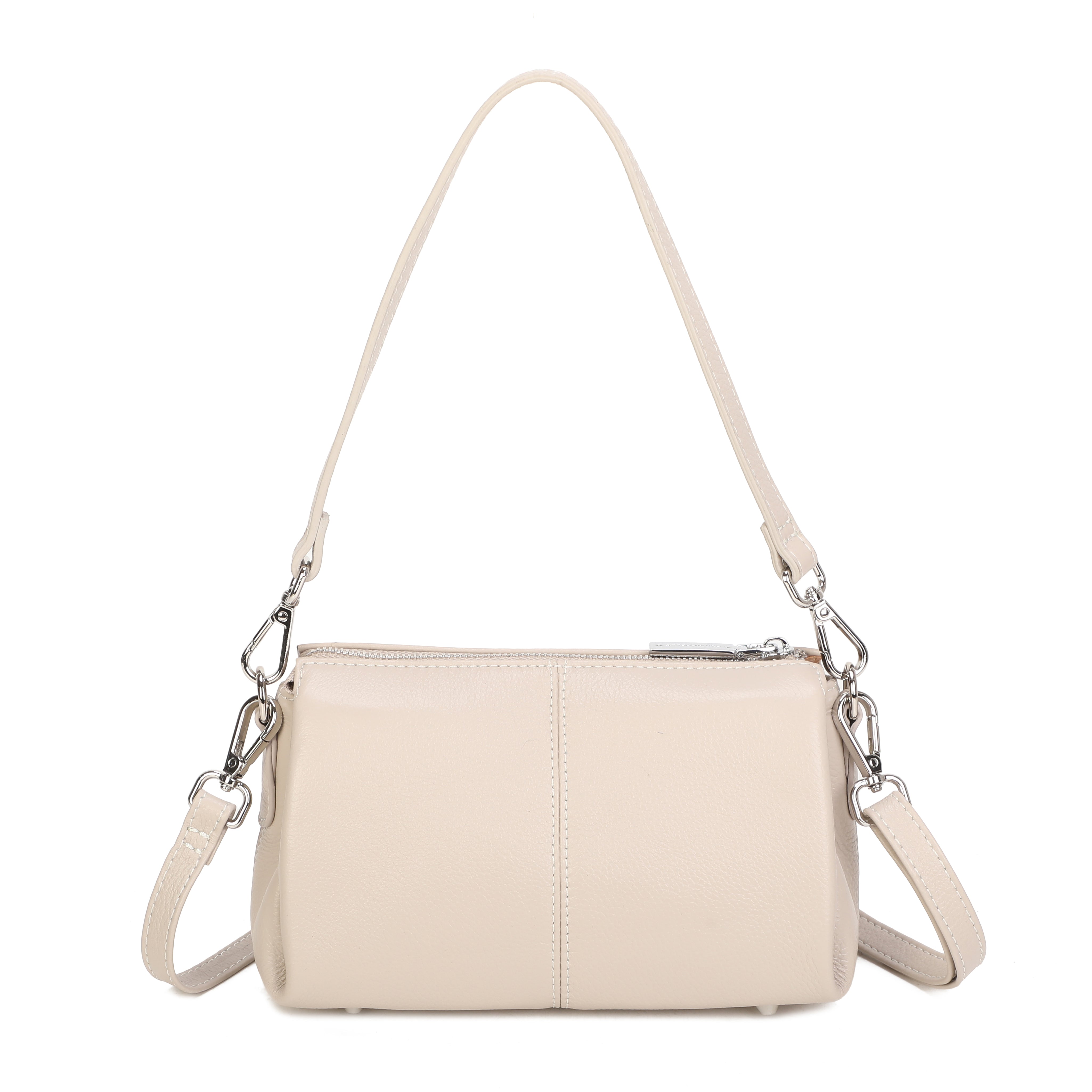 Anna Leather Crossbody Bag - Oat