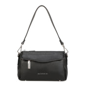Anna Leather Crossbody Bag - Black