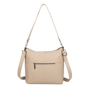 Mitch Leather Shoulder Bag - Beige