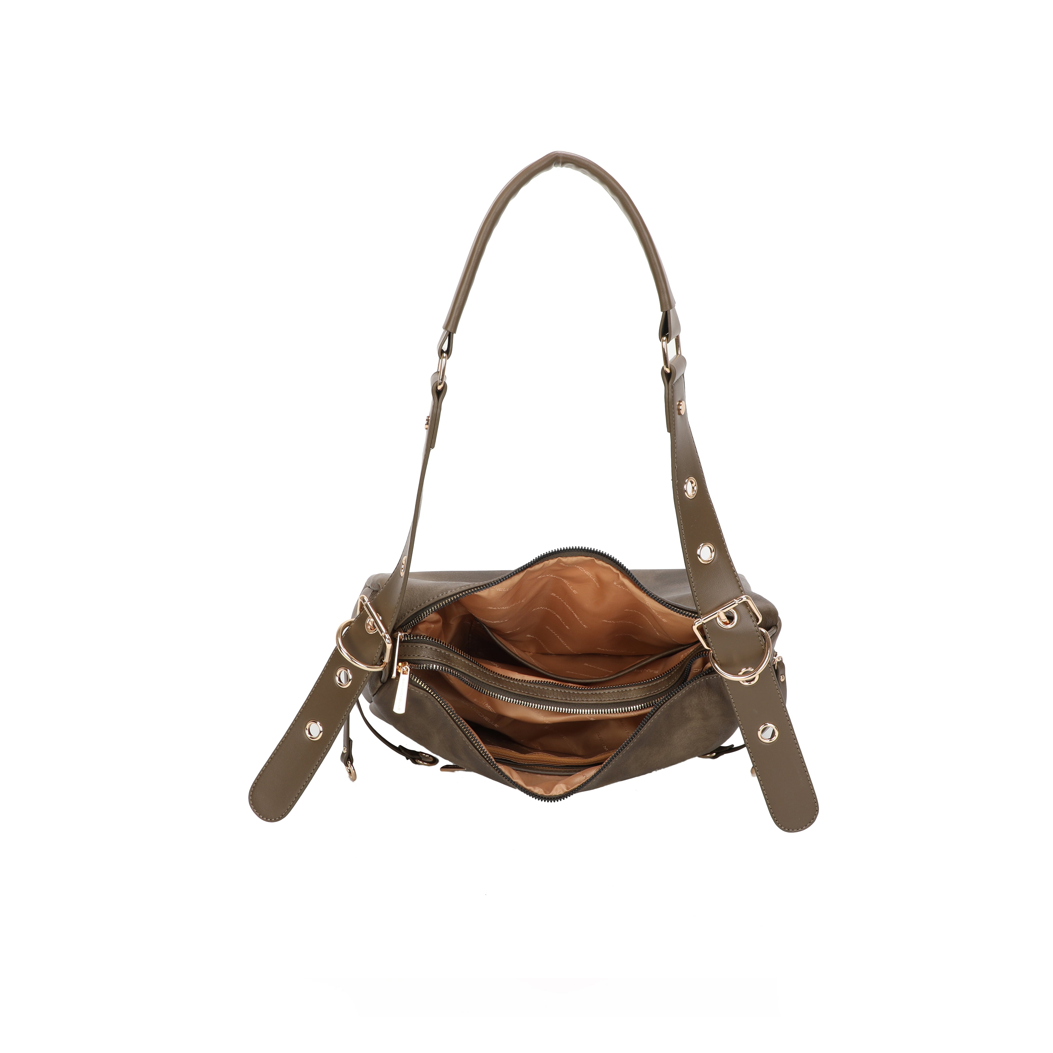 Vanessa Hobo Bag - Khaki Green