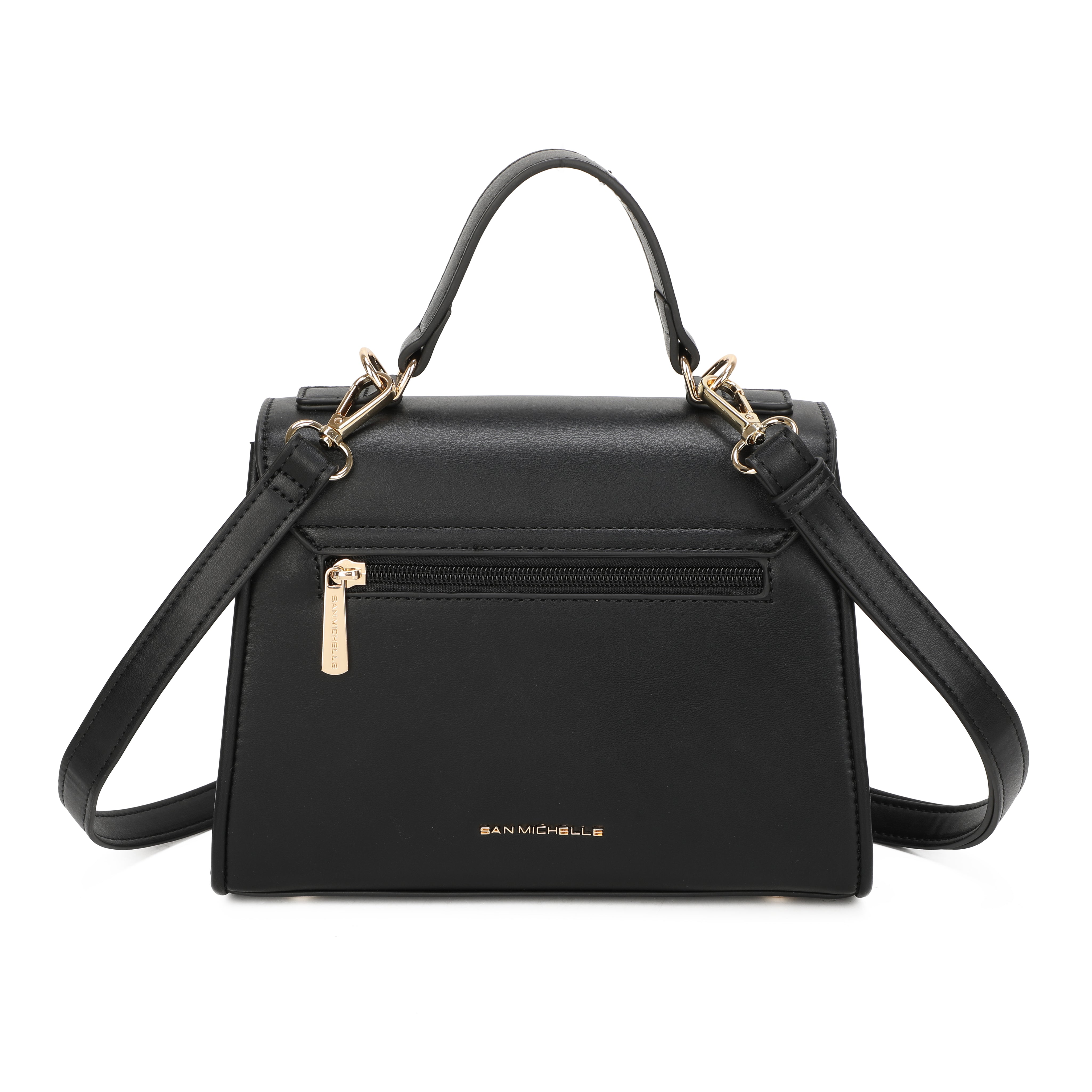 Amelie Top Handle Bag - Black