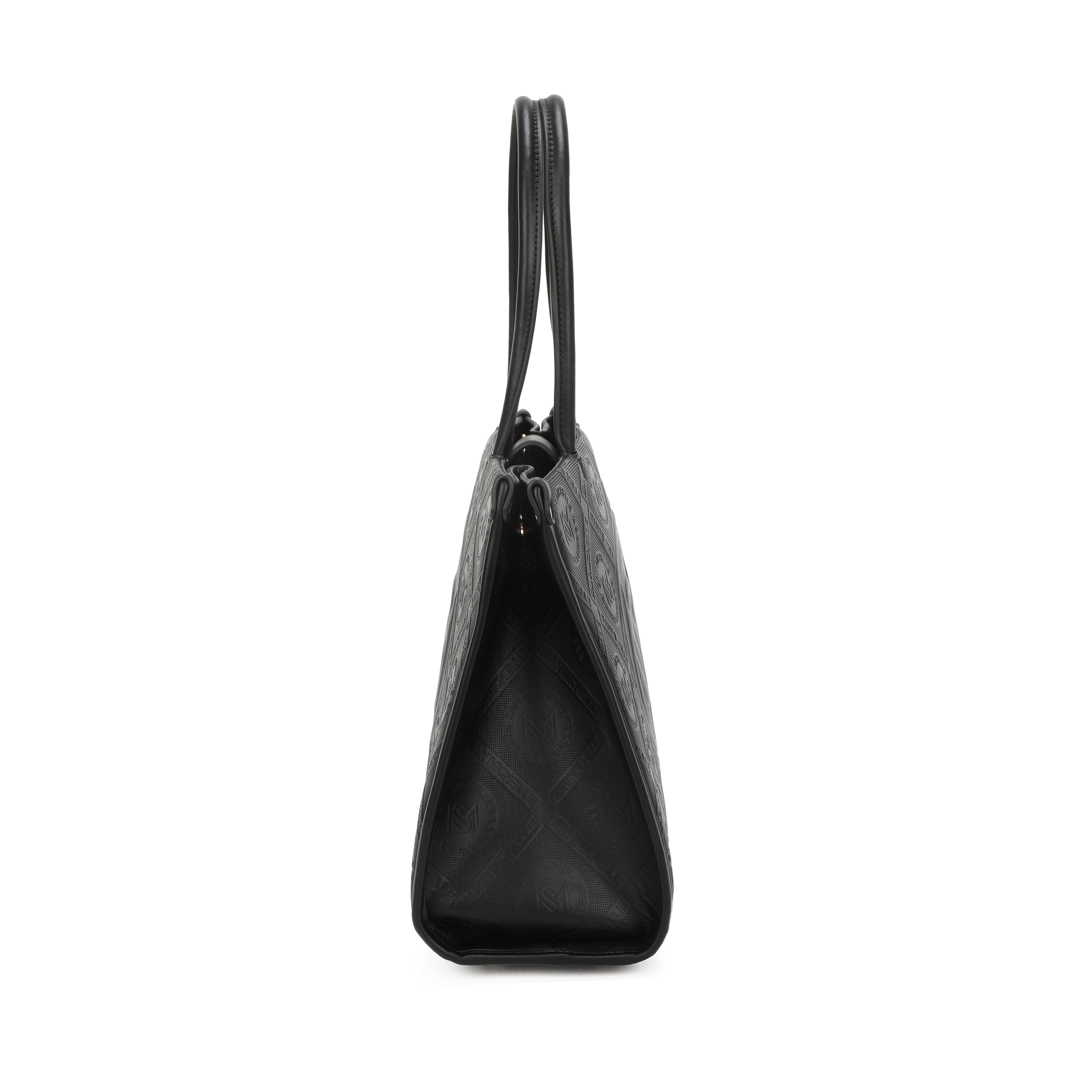Mira Shopper Tote Bag - Black