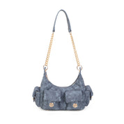 Naomi Shoulder Bag - Denim Blue
