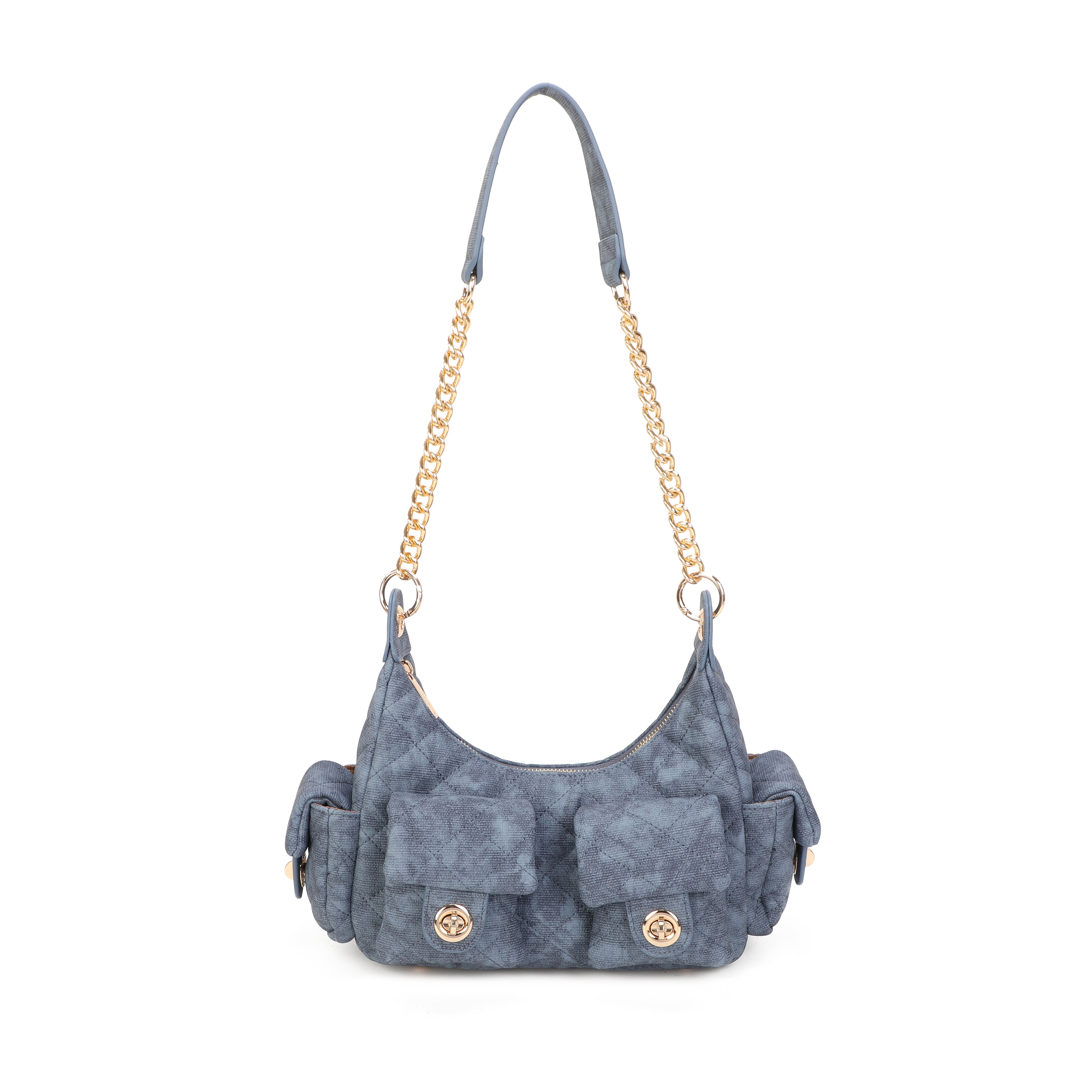 Naomi Shoulder Bag - Denim Blue
