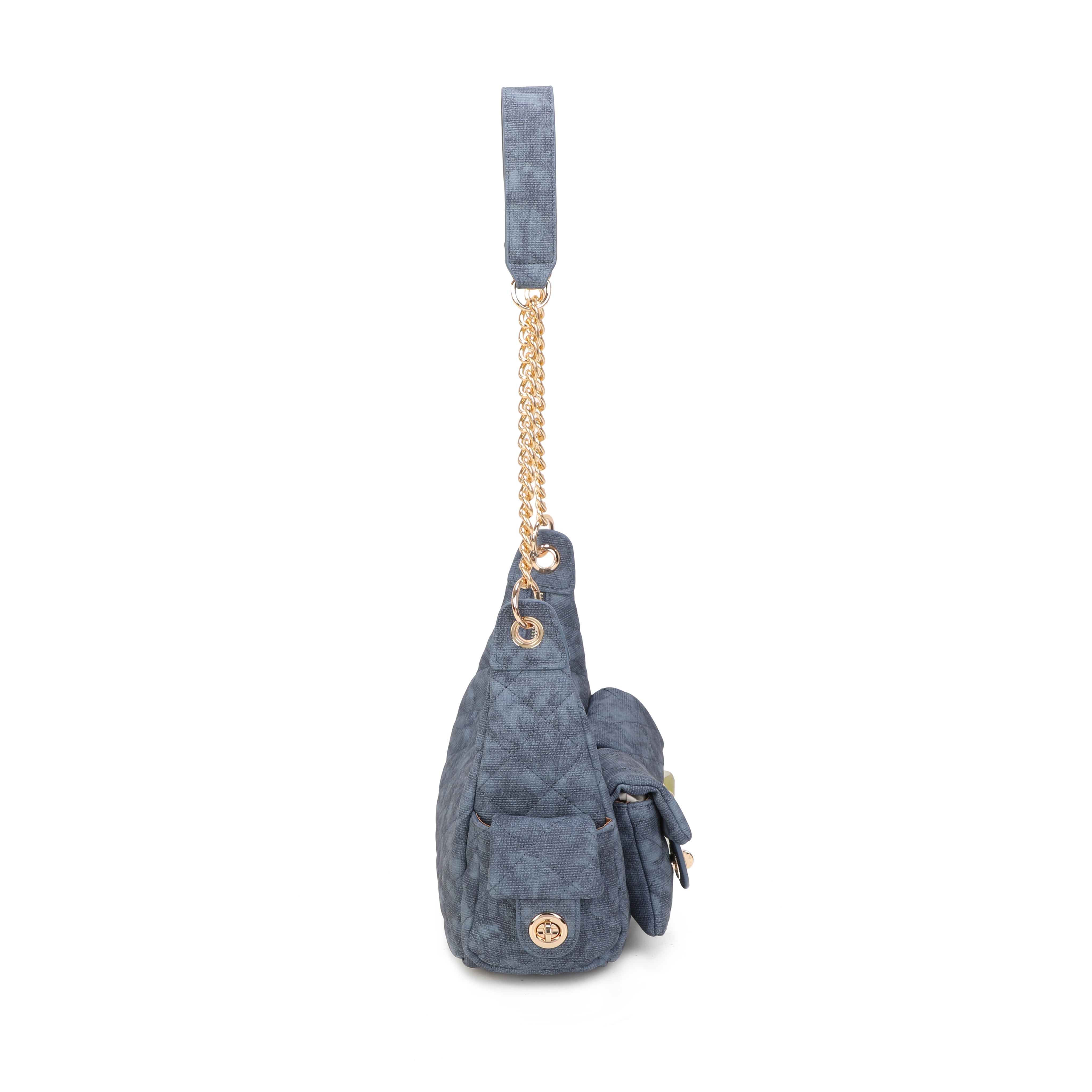 Naomi Shoulder Bag - Denim Blue