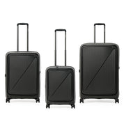 NZTourist Primo Dual Open 77cm Suitcase - Black