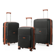 NZTourist Terra Luxe 76cm Suitcase - Black