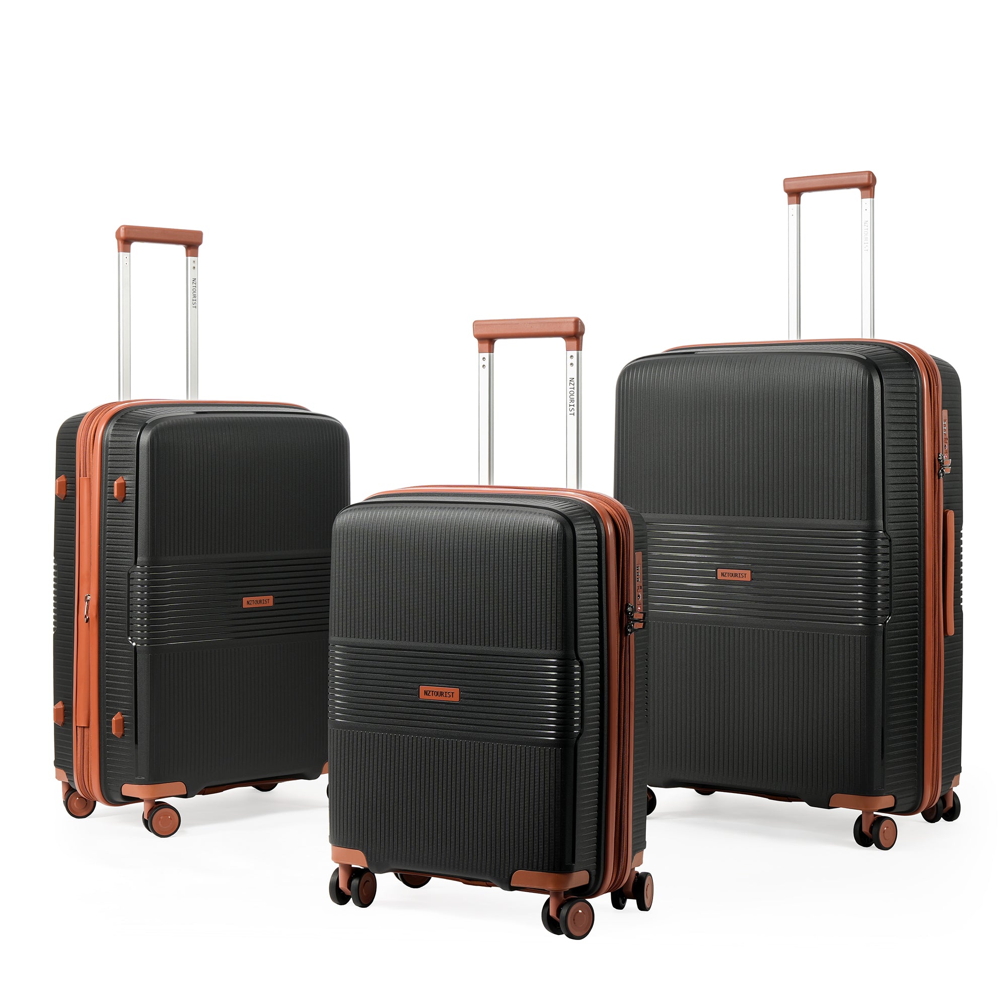 NZTourist Terra Luxe 76cm Suitcase - Black