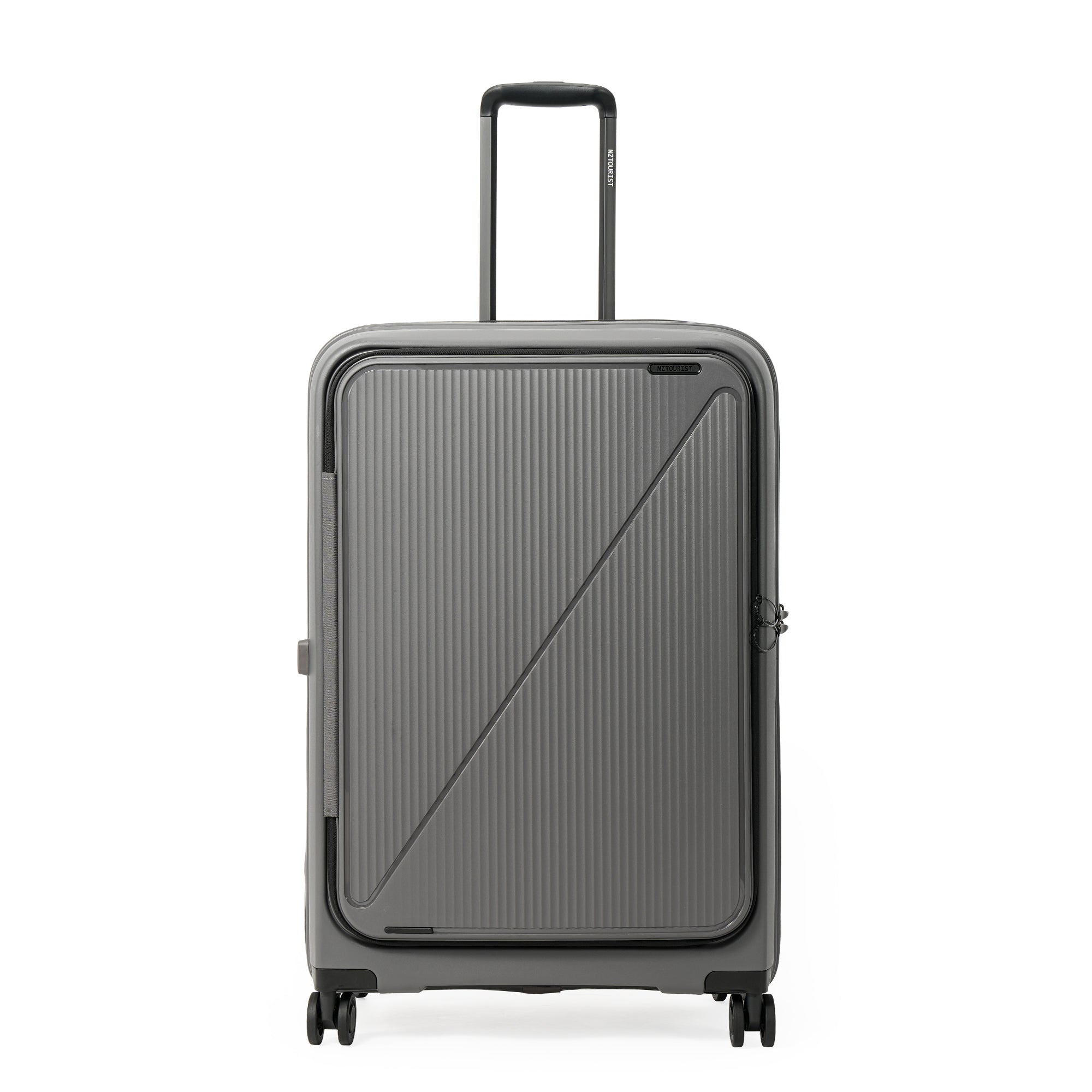 NZTourist Primo Dual Open 77cm Suitcase - Grey