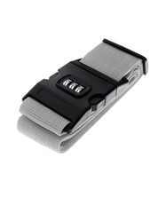 Suitcase Belt with Number Lock - Grey