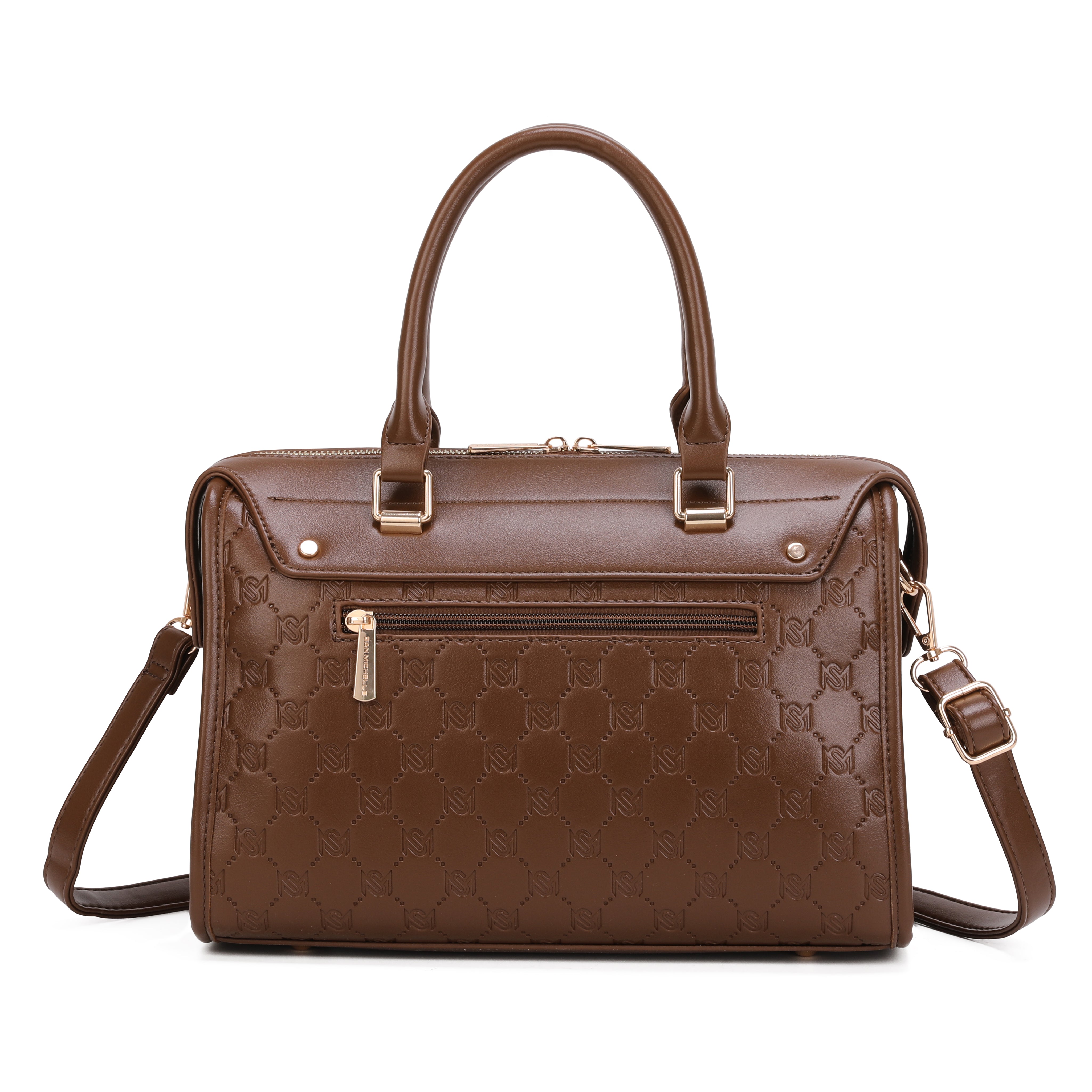 Sofia Satchel Bag - Coffee