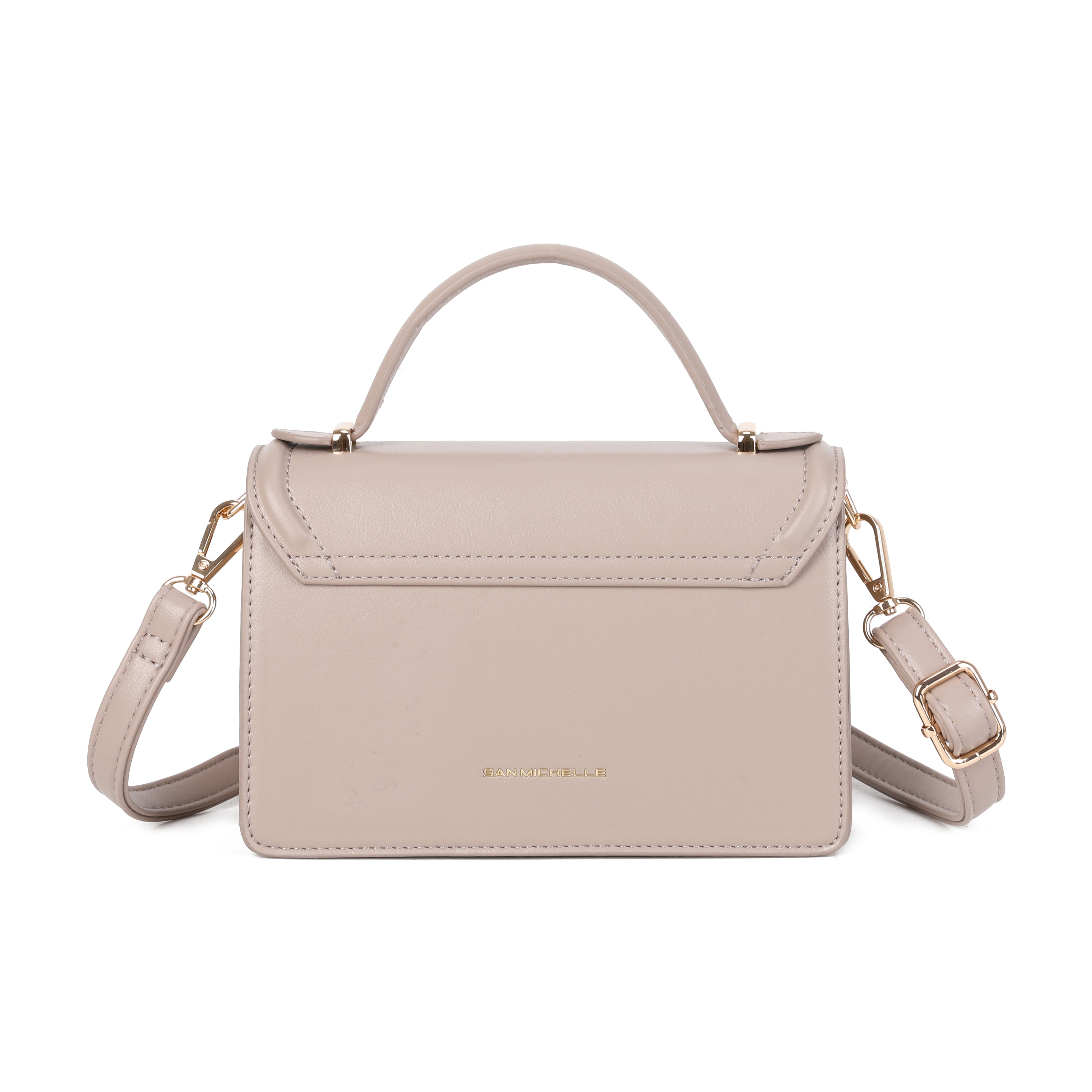 Debbie Small Top Handle Bag - Taupe