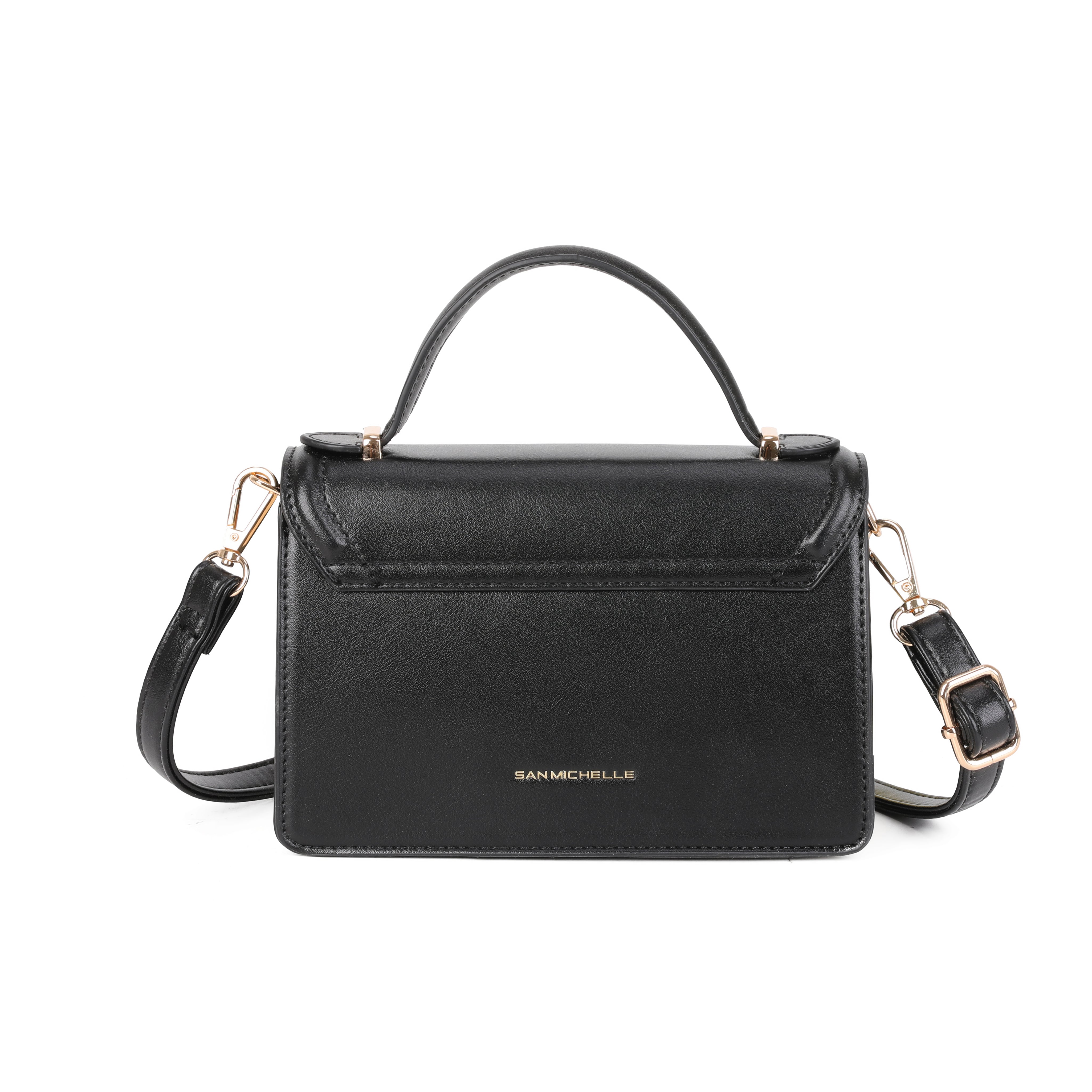 Debbie Small Top Handle Bag - Black