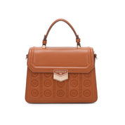 Carey Top Handle Bag - Brown