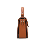 Carey Top Handle Bag - Brown