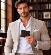 Weston Leather Wallet - Coffee