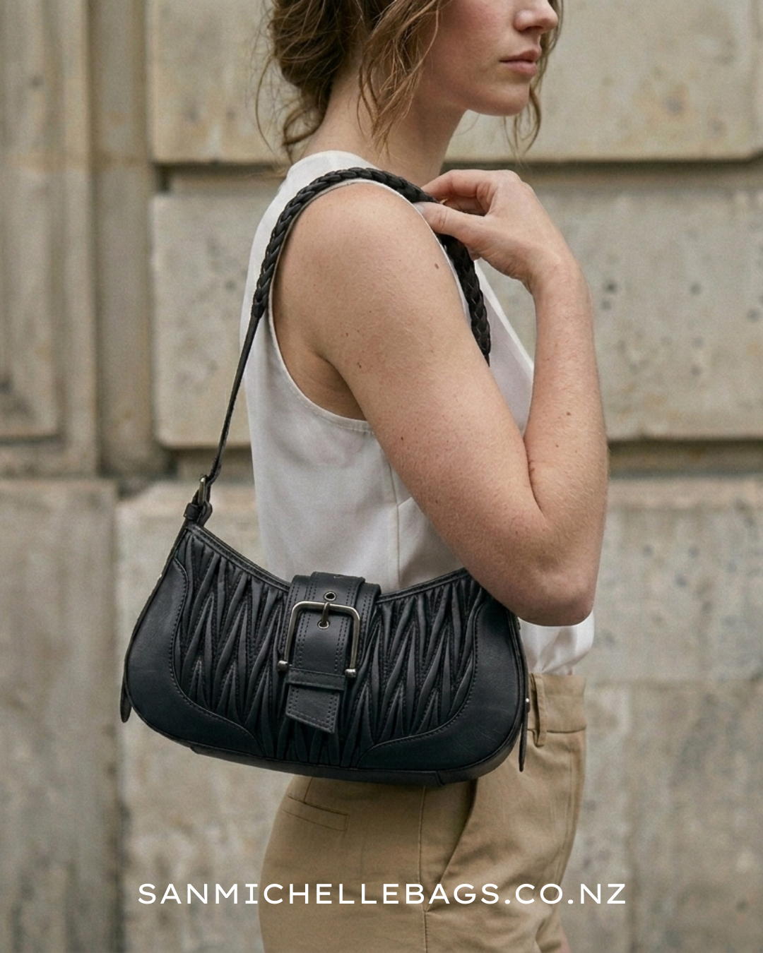 Sigrid Shoulder Bag - Black