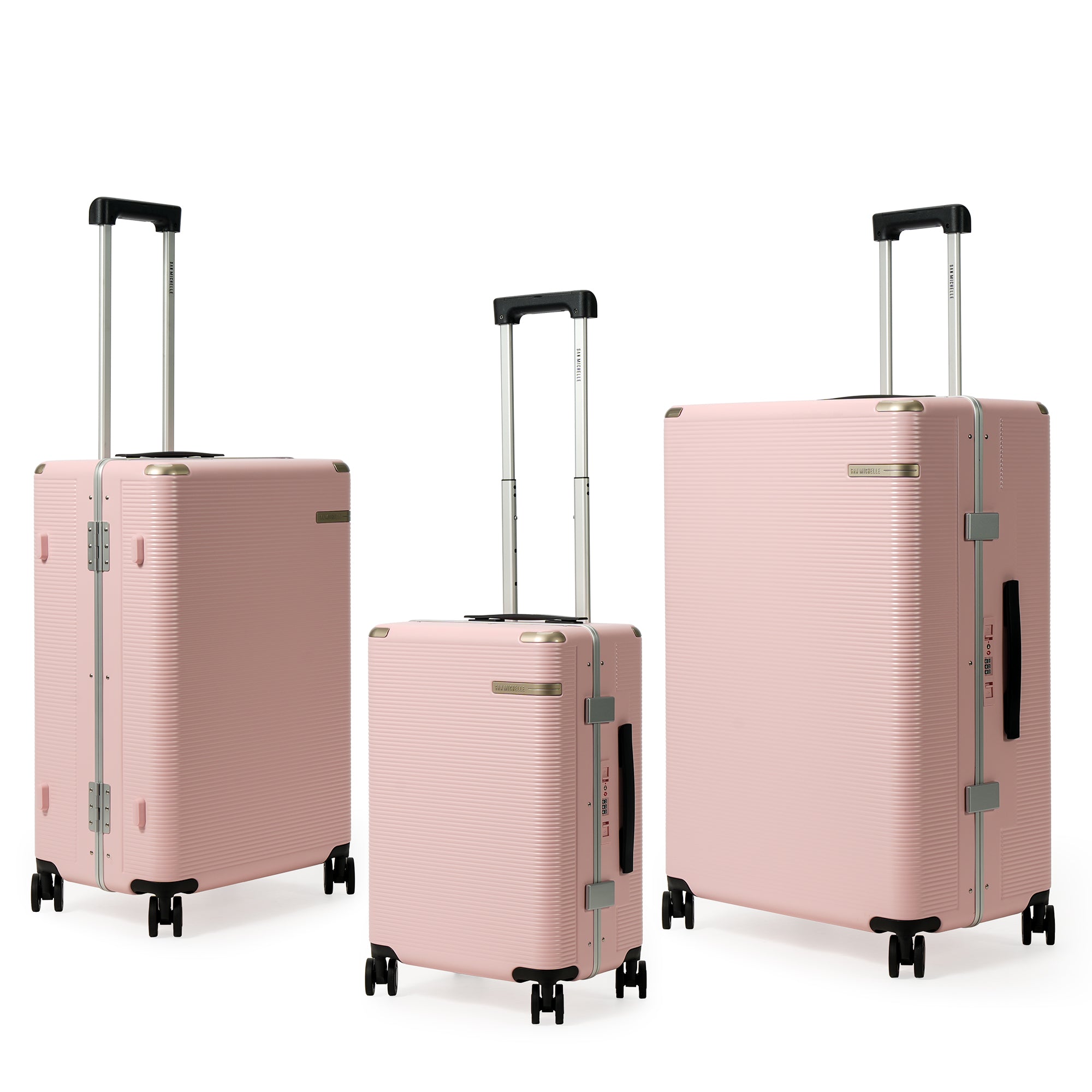 San Michelle FrameLock Pro Suitcase 56cm - Pink