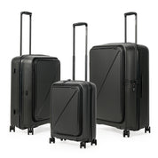 NZTourist Primo Dual Open 77cm Suitcase - Black