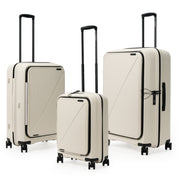 NZTourist Primo Dual Open 66cm Suitcase - Beige