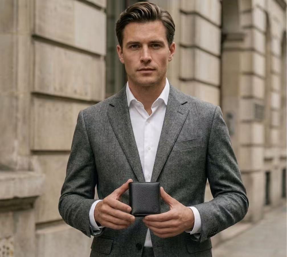 Greyson Leather Wallet - Black