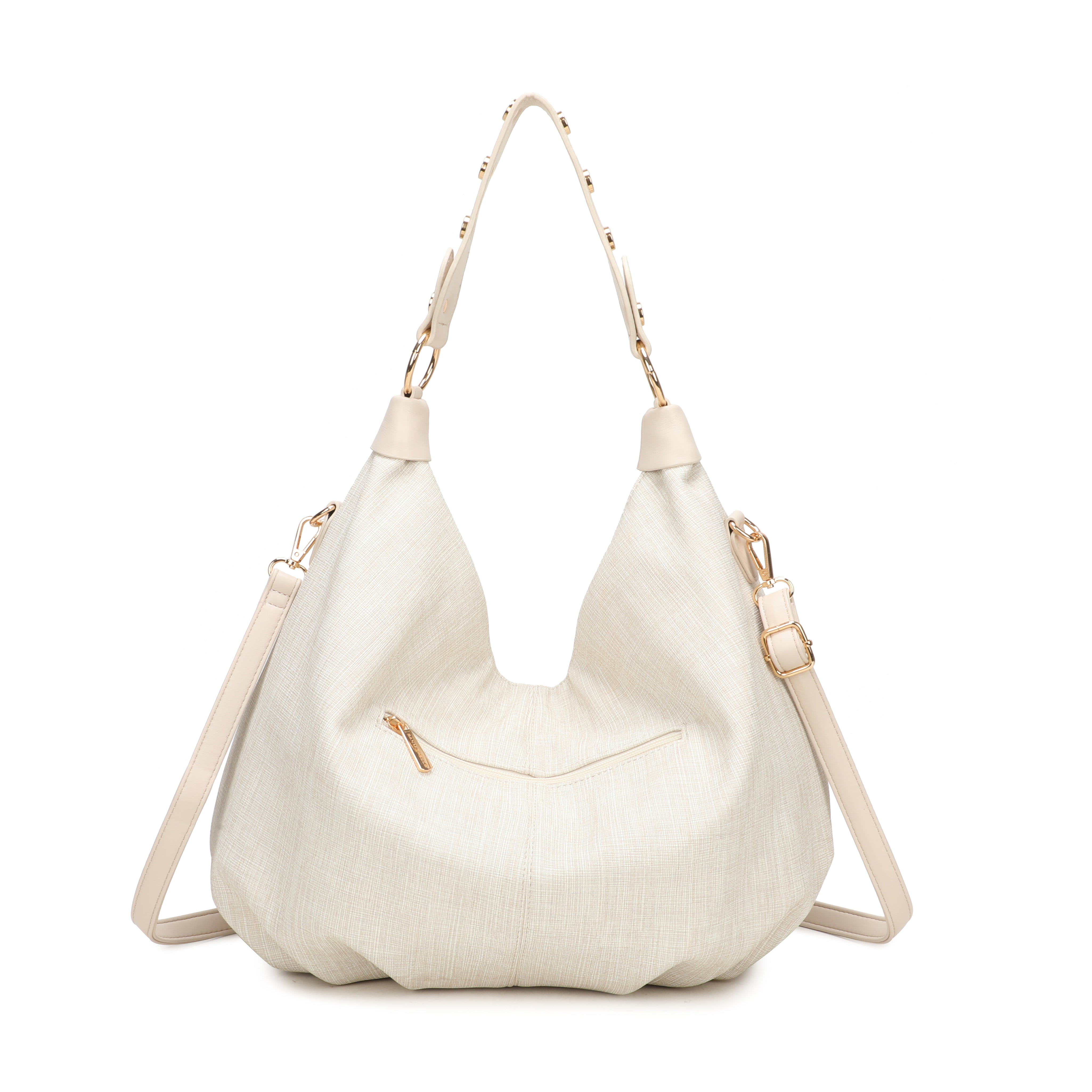 Crissa Hobo Bag - Beige