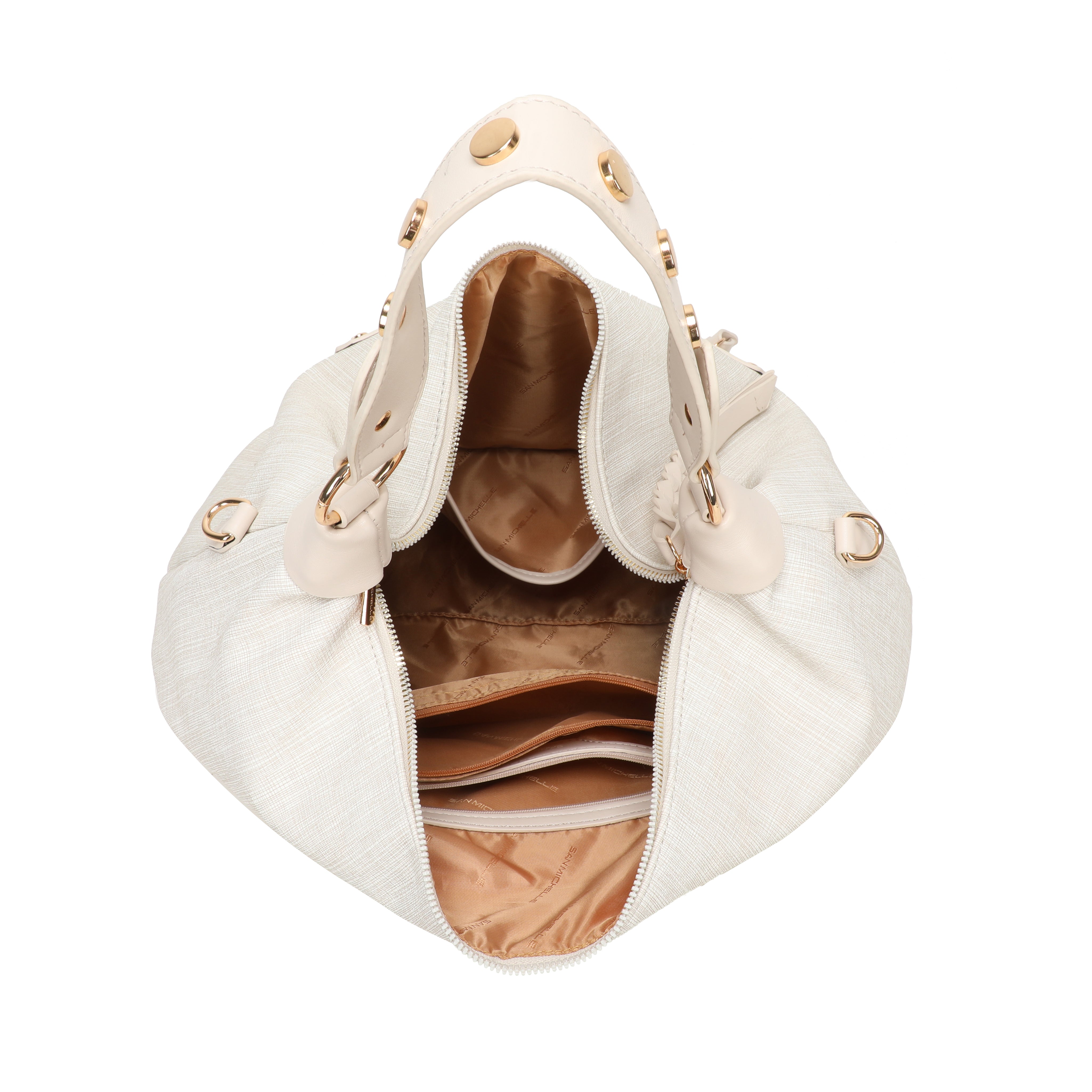 Crissa Hobo Bag - Beige