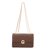 Kendra Chained Crossbody Bag - Coffee