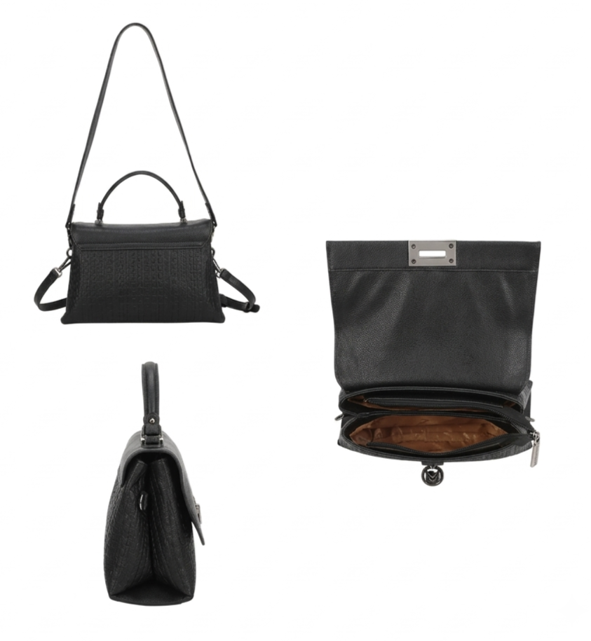 Willow Top Handle Bag - Black