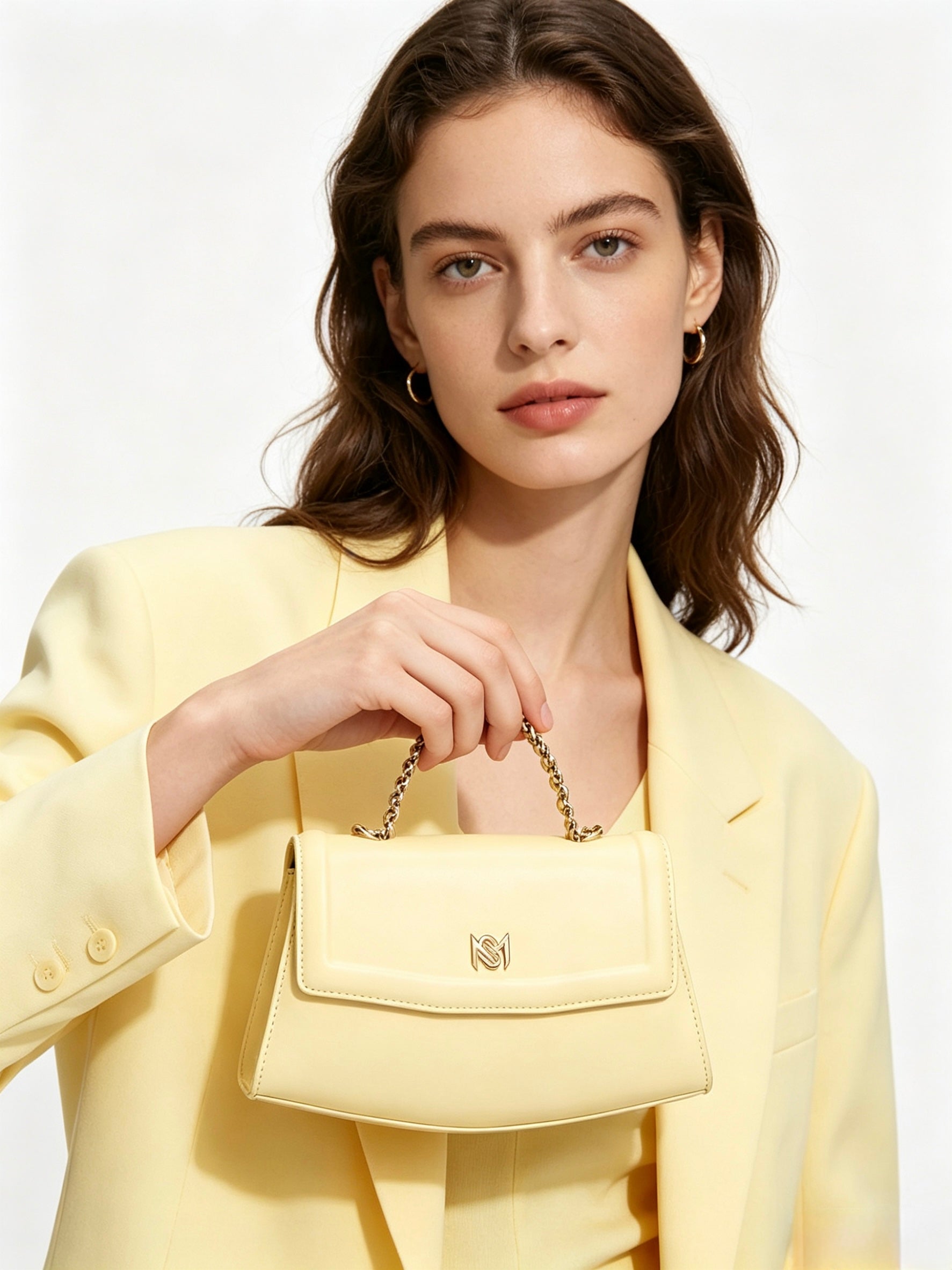 Amara Top Handle Bag - Yellow