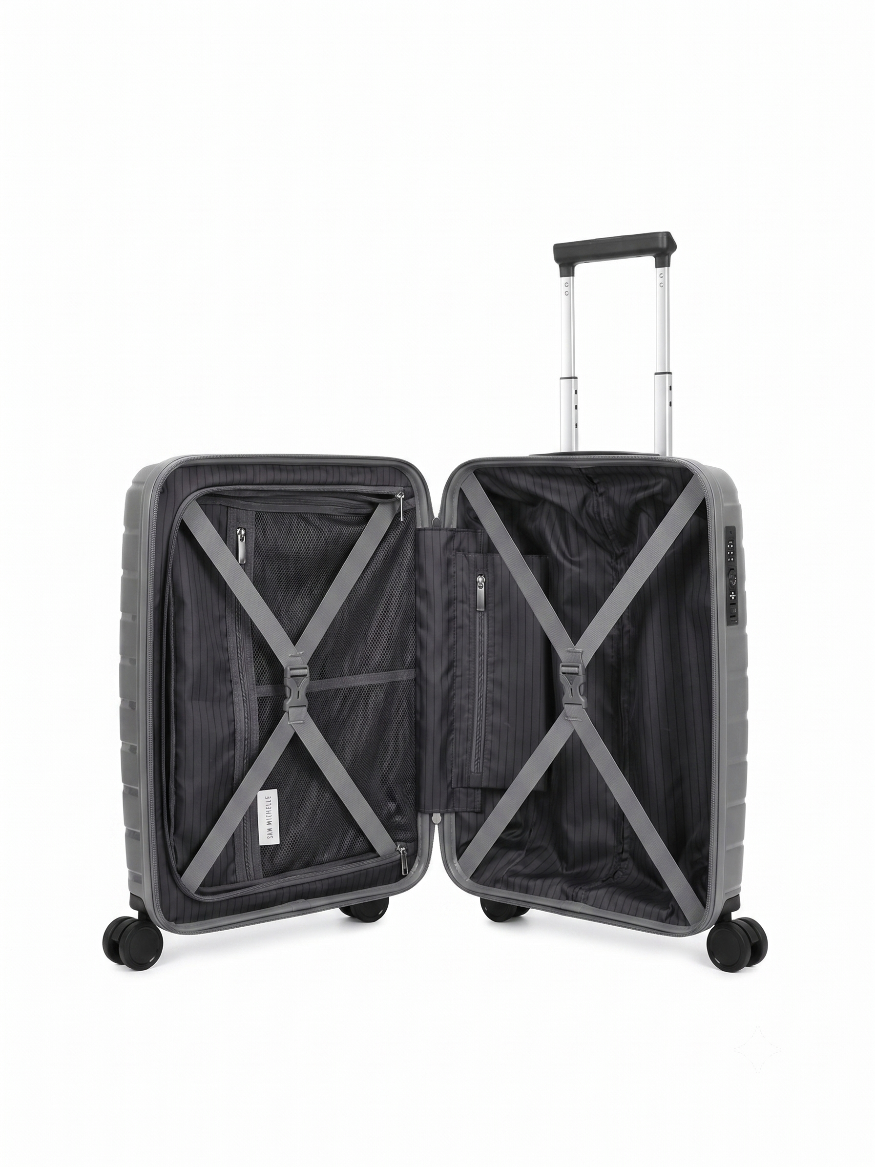 San Michelle Air Explorer 55cm Suitcase - Grey